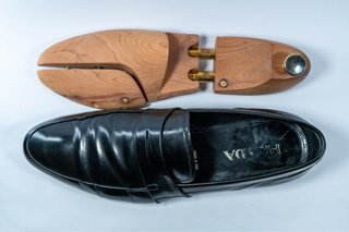 Prada Mocasines Cuero Negro Made in Italy