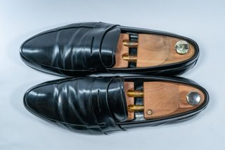 Prada Mocasines Cuero Negro Made in Italy