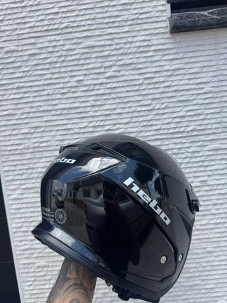 Casco Jet Hebo Talla M Negro