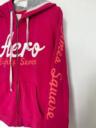 Sudadera Aeropostale rosa con capucha