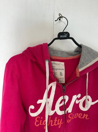 Sudadera Aeropostale rosa con capucha