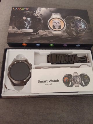 Reloj Inteligente Laxasfit Negro/Blanco