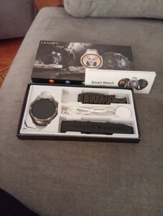 Reloj Inteligente Laxasfit Negro/Blanco