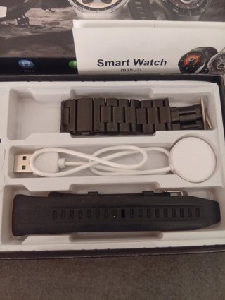 Reloj Inteligente Laxasfit Negro/Blanco