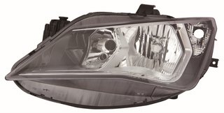 Faro Izquierdo Electrico /Manual (Interior Cromado) Doble (H7/H7) para Seat IBIZA IV 2012 y IBIZA IV 2015
