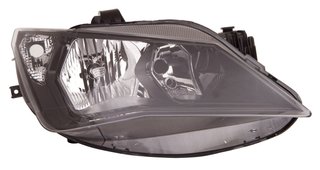 Faro IZQUIERDO O DERECHOdo Regulacion Electrica/Manualinterior Negro (H7/H7) (Sport) para Seat IBIZA IV 2012 y IBIZA IV 2015