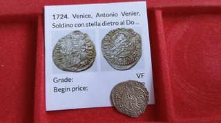 Raro Venezia Antonio Venier soldino con stella AG