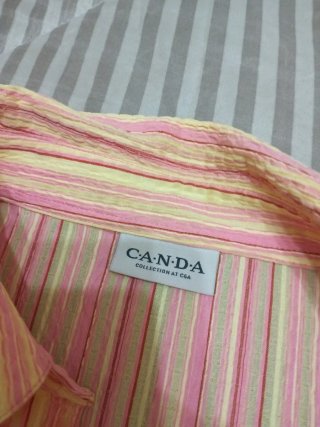 Blusa manga corta de Canda, talla 54 (7XL)