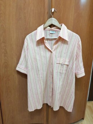 Blusa manga corta de Canda, talla 54 (7XL)
