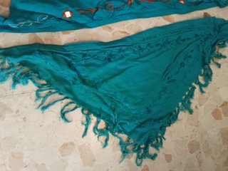 2 bandanas de niña azul vaquero Pañuelo cabeza