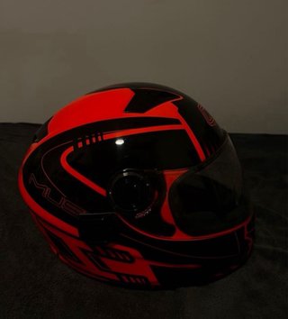 Casco Moto Integral NZI Negro/Naranja