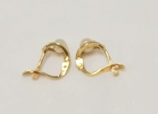 Pendientes bebé oro 18k perla