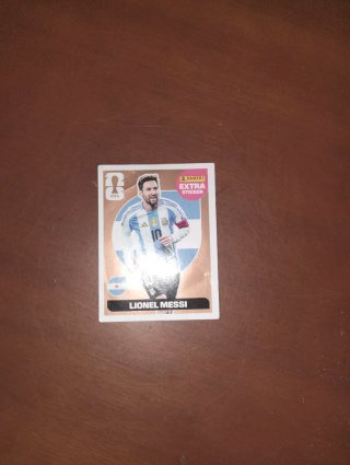 Cromo Panini Mundial Messi Extra Sticker