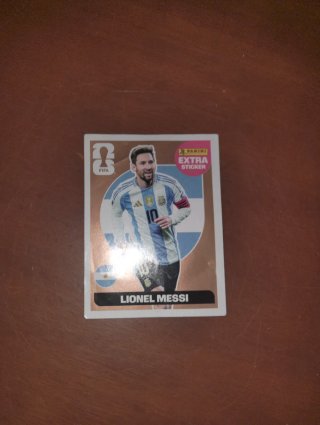 Cromo Panini Mundial Messi Extra Sticker