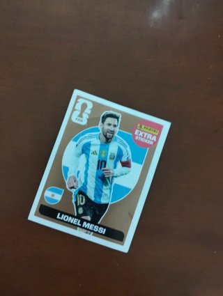 Cromo Panini Mundial Messi Extra Sticker