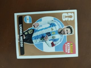 Cromo Panini Mundial Messi Extra Sticker