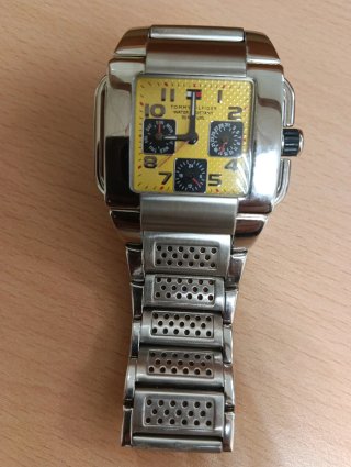 Reloj Tommy Hilfiger Hombre Plata/Amarillo