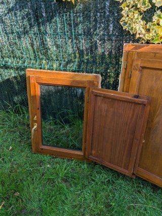 Ventanas de madera (3 unidades)