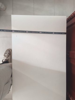 Mueble TV Ikea Blanco con Cristal