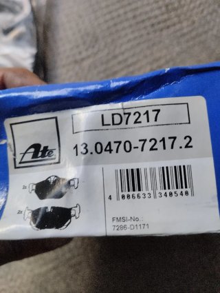 Discos y pastillas de freno traseros BMW