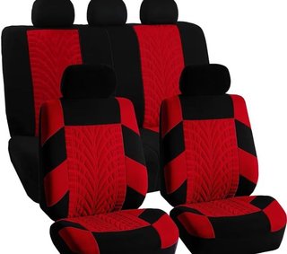 Forros para asientos de coche (Rojo/Negro)