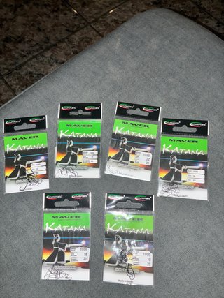 Lote 6 packs Anzuelos Maver Katana Pesca