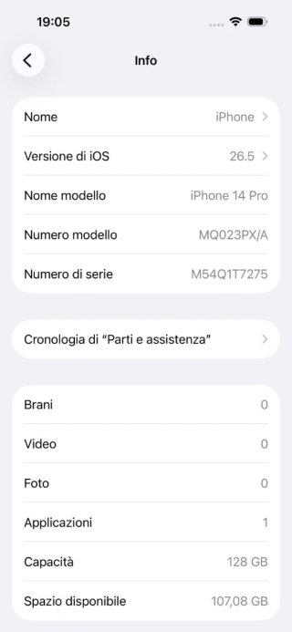 iPhone 14 PRO bianco 128gb RIGENERATO