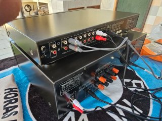 Technics SU-C800 + SE-A900 Amplificador