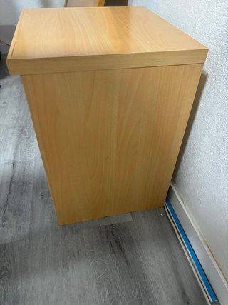 Armario juvenil madera y azul