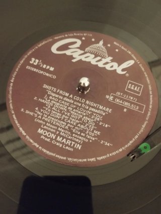Moon Martin LP vinilo Shots From A Cold Nightmare.