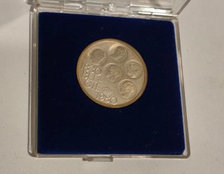 500 Francos Bélgica 1980 Plata