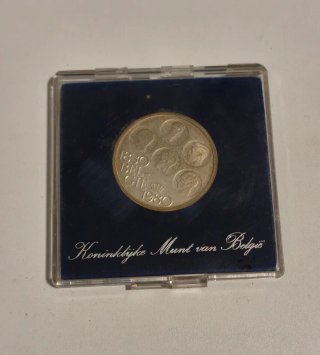 500 Francos Bélgica 1980 Plata