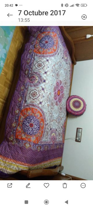 Edredón estampado poliéster cama de 90