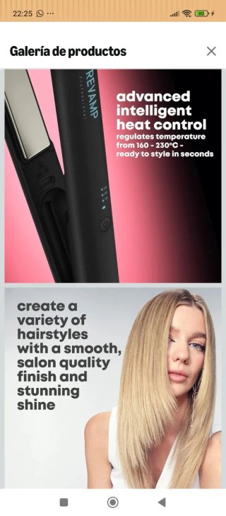 Plancha Pelo Revamp iGen Progloss Inalámbrica