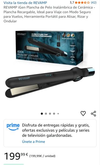 Plancha Pelo Revamp iGen Progloss Inalámbrica