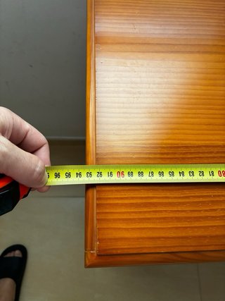 Cómoda de pino con 5 cajones