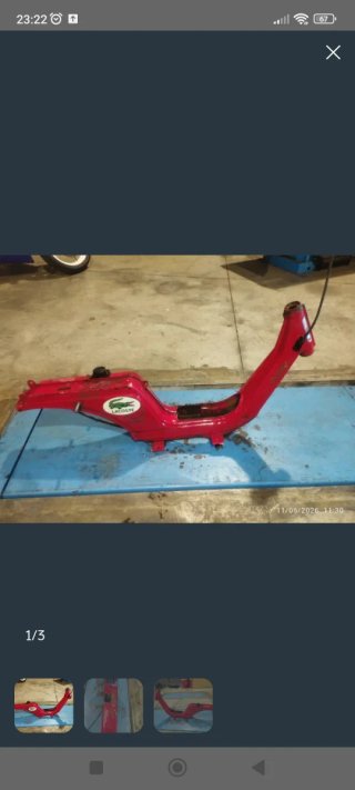 Chasis y Tapa Tija Derbi Variant