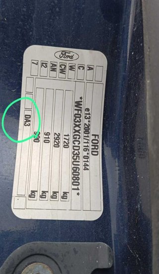 Ford 245186 airbag cortina delantero derecho focus