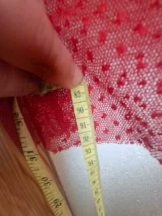 Falda roja larga plumeti L Mango.Sin estrenar !