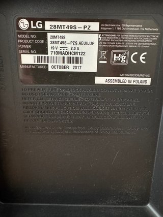 Televisor LG Negro