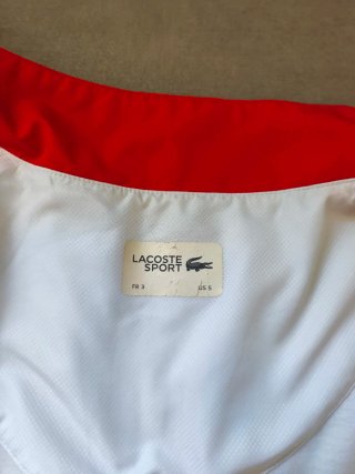 Conjunto Lacoste Branco e Azul