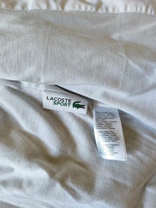 Conjunto Lacoste Branco e Azul