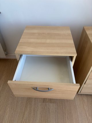 Mesitas de noche de madera (2 unidades)