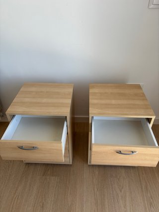 Mesitas de noche de madera (2 unidades)