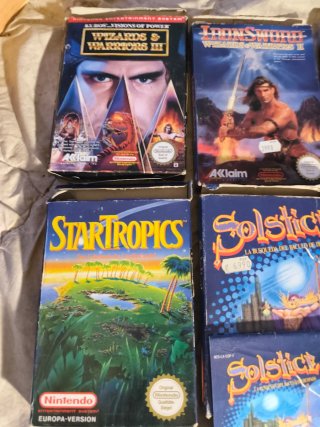 Lote 6 Juegos Nintendo NES con Caja