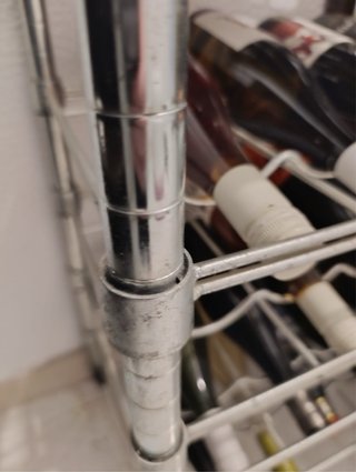 Botellero Metálico Galvanizado 46x36x94cm