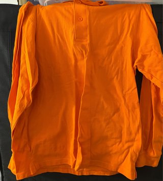 Polo naranja de trabajo manga larga