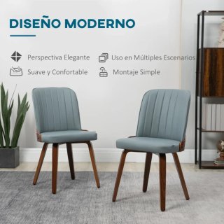 Confezione di 2 sedie moderne da pranzo