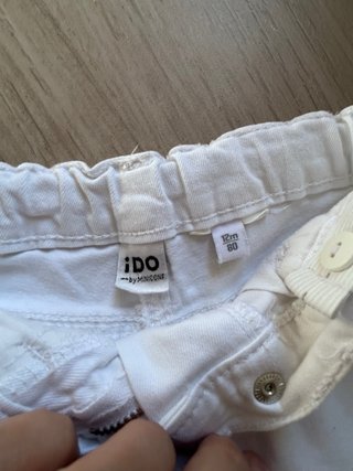 Shorts Blancos con Volantes Niña