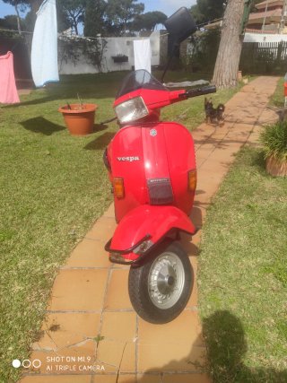 Vespa 125 Elestar Roja 1989 Restaurada